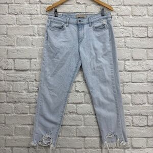 Joe's Jeans The Smith Mid-Rise Straight Crop Size 29 Light Wash Step Hem